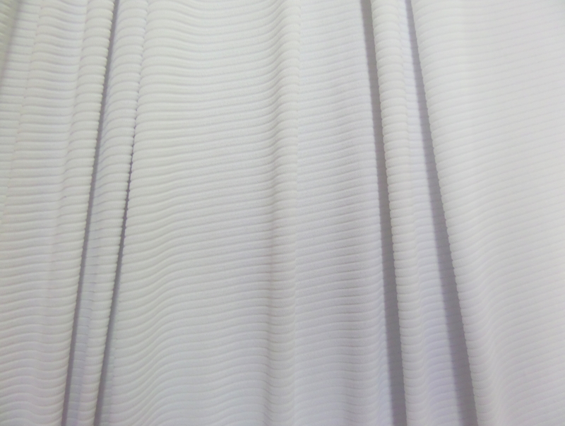 1. White Rib Texture Spandex